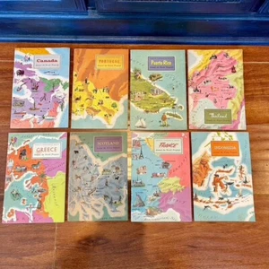 1956-57 Folletos del Programa Alrededor del Mundo - Sociedad Geográfica Americana - Juego de 8 - Imagen 1 de 10