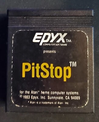 Pitstop Game Cartridge for Atari Home Computers - Working - Cleaned and Tested - Image 1 of 4
