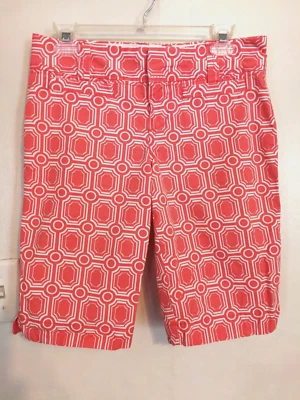 Pantalones Cortos Old Navy Para Mujer 2 Bermudas Rosa Blanco Chino Caqui Bolsillos Informales Senderismo Foto 1 de 4