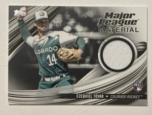 Actualización Topps 2023 Béisbol Ezequiel Tovar Major League Material Negro/199 - Imagen 1 de 2