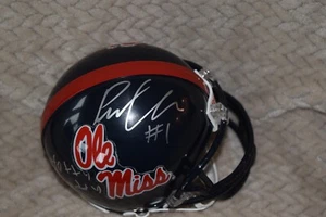 PRINCELY UMANMIELEN OLE MISS REBELS SIGNED/AUTOGRAPHED MINI HELMET W/COA # - Picture 1 of 5