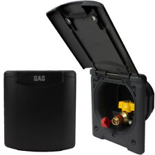 Produktbild - ABL Gassteckdose Außensteckdose Versorgungsklappe Wohnmobil Wohnwagen schwarz