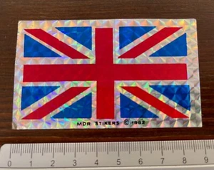 Adesivo VINTAGE 1982 Bandiera Inglese Union Jack Flag MDR stickers 1982 - Picture 1 of 1