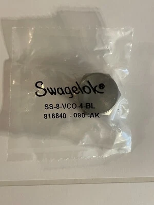 New sealed Swagelok SS-8-VCO-4-BL 1/2" 316 Stainless Steel VCO Blind Nut