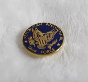 Republican Presidential Task Force Lapel Hat Tie Pin Political Memorabilia - Picture 1 of 5