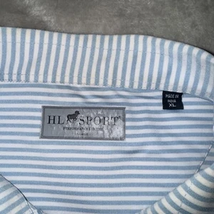 HL Sport Performance Polo Shirt Men's Size XL Multicolor Stain - Picture 1 of 7