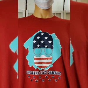 UNITED WE STAND USA PATRIOTIC WOMEN'S MEN'S SHORT SLEEVE UNISEX T-SHIRT SIZE 2XL - Picture 1 of 8