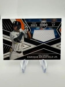 2023 Donruss Elite Extra Edition First Round Materials  Enrique Bradfield JR. - Picture 1 of 2