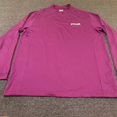 Camiseta deportiva de golf PING Performance cuello falso - talla XL púrpura Foto 1 de 4