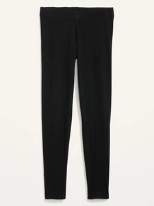 Old Navy High Waisted Jersey Ankle Leggings - Black - Small (4/6) - #736412 - Picture 1 of 3