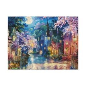 Abstract Oil Painting Canvas Wall Art - Landscape Picture for Living Room Decor - Picture 1 of 57