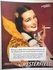 War Bonds Vintage  Chesterfield 1944Print Ad Ephemera Wall Art Decor Buy More 