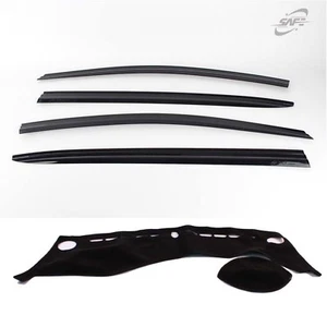 Weather Shields with Anti-Slip Dash Mat for KIA CERATO 5dr Hatch 2013-2018. - Picture 1 of 12