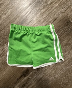 Adidas Girls Size 6 Green Shorts | EUC | Athletic Wear - Picture 1 of 3
