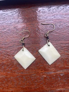 Drop Earrings Vintage Classic Retro Possibly Bakelite?  - Picture 1 of 1