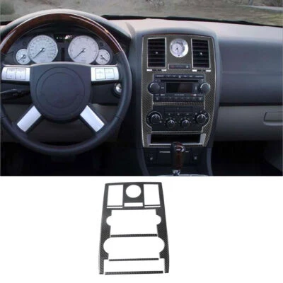For Chrysler 300 2005-2007 Carbon Fiber Car Middle Console Frame Cover Trim 4Pcs - Imagem 1 de 4