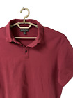 Banana Republic Polo Shirt Mens Xl 45X27 Short Sleeve Dark Red Soft Cotton Euc