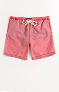 Modern Amusement Kit Mens Fade Red Elastic Waist  Athletic Swim Shorts New NWT - Picture 1 of 1