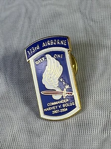 Vintage Original U.S. Army "173rd Airborne Infantry Brigade" Metal VFW Pin - Picture 1 of 2