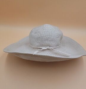San Diego Hat Company Ladies Ribbon Braid Large Floppy Hat Beige