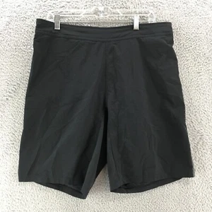 Adidas Climalite Sweat Shorts Mens L Black MId Rise Elastic Waist Zip Pocket - Picture 1 of 13