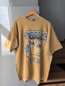 Vintage 1992 TORONTO MAPLE LEAFS NHL Canada T shirt  Men's US XL / EU 56 / 4 - Picture 1 of 5