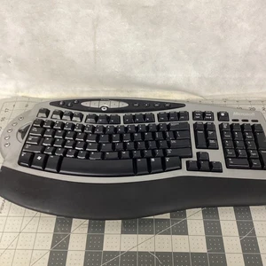 Microsoft Wireless Comfort Keyboard 1.0A Model 1045 Ergonomic Keyboard No Dongle - Picture 1 of 6