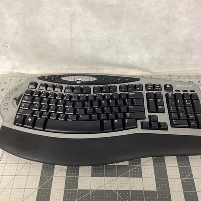 Microsoft Wireless Comfort Keyboard 1.0A Model 1045 Ergonomic Keyboard No Dongle - Image 1 of 4