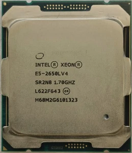 Intel Xeon E5 2650L V4 LGA 2011-3 CPU Processor 14 Core 35MB 65W 1.7GHz SR2N8 - Picture 1 of 2