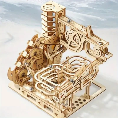 Rodamiento de bolas mármol carrera ferrocarril montaña rusa VÁSTAGO HÁGALO USTED MISMO madera artesanía modelo kit Foto 1 de 3