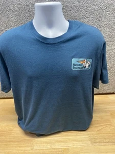 Howler Bros Heed The Call Large Blue T Shirt Austin TX 2 Sided Graphic Pelican - Picture 1 of 12