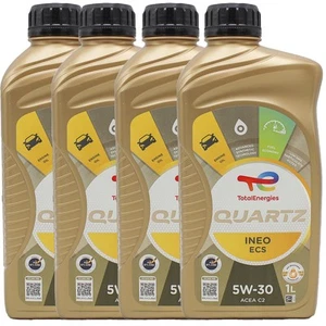OLIO MOTORE AUTO TOTAL QUARTZ INEO ECS 5W30 MOTORI DIESEL E BENZINA - 4LT LITRI - Foto 1 di 1