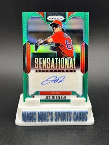 Justin Riemer 2025 Panini Prizm Sensational Signatures #SS-JR Green Prizm Auto - Picture 1 of 2