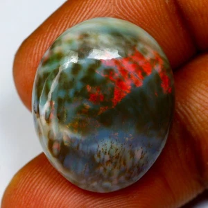 22.36 Ct GIT Certified Oval 100% Natural Multi Colors Dancing Black Fire Opal - Picture 1 of 3
