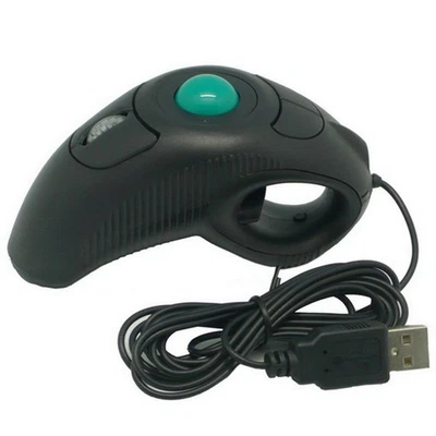 Wired Mouse Portable Handheld Trackball Mice For PC Laptop Right or Left Handed - Image 1 of 4