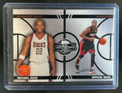 2008-09 Topps Co-Signers Dwyane Wade Michael Redd Face The Facts #352/899 Heat - Image 1 of 2