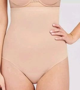 Assets by Spanx Damen neutraler hochtaillierter formender Tanga Gr. L Neu mit Etikett - Bild 1 von 2