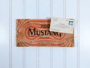 Mustang 1969 manual del propietario original de fábrica impresión del 68 de julio primera edición - Imagen 1 de 4