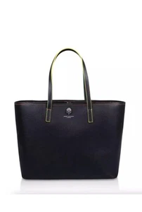 KURT GEIGER Richmond Shopper Black Leather Large TOTE Bag - Picture 1 of 10