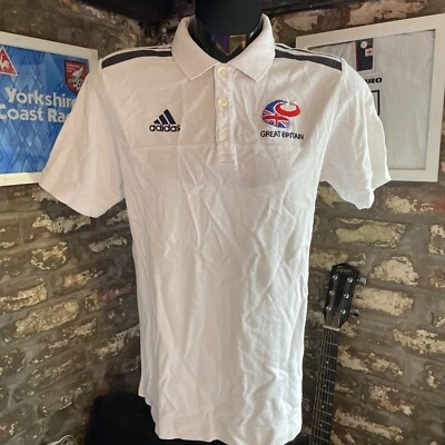 GREAT BRITAIN ADIDAS POLO SHIRT MEDIUM M  - Image 1 of 4