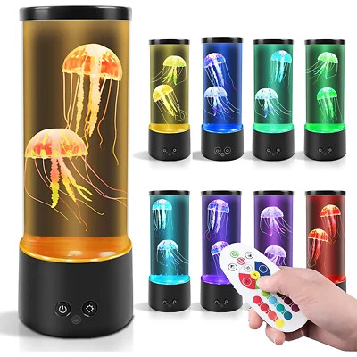 Jellyfish Lava Lamp Quallen Lampe Jellyfish Lamp Aquarium LED Tank Mood Lampe - Bild 1 von 4