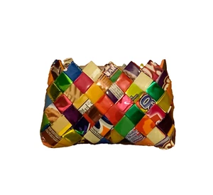 Small Coin Wallet Colorful Whimsy Cute Multicolor Design Coin Mini Clutch Wallet - Picture 1 of 8