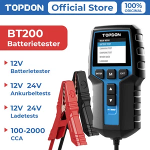 TOPDON BT200 12V&24V Auto Batterietester Akku Batterie Prüfer Kapazitätstester - Afbeelding 1 van 10