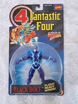 ToyBiz Marvel Fantastic Four Black Bolt 1994 5" Vintage Action Figure New Sealed - Image 1 of 2