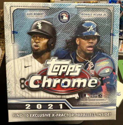 2021 Topps Chrome Baseball Mega Box Factory Sealed 10 X- Fractors Per Box🔥🔥🔥 - Image 1 of 2