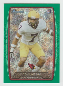 TYRANN MATHIEU 2013 Bowman GREEN ICE Rookie Card #205 SP RC #34/50 Future HOF - Picture 1 of 2