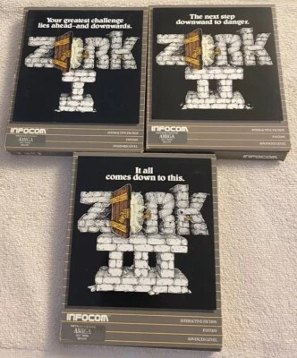 Infocom Zork I ~ Zork II ~ Zork III  AMIGA 1984 All Complete Untested 3 Game Lot - Image 1 of 4