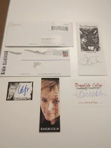 Signed Book Plates Lot Karen Slaughter,jan Burke,brandilyn Collins - Picture 1 of 9