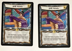 Silk Works (2) L5R Legend of the Five Rings CCG Rise of the Shogun RotS - Picture 1 of 1