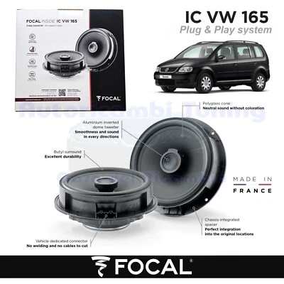 Hintere Lautsprecherboxen FOCAL Plug Und Play IC VW 165 120W Für VW TOURAN - Bild 1 von 4